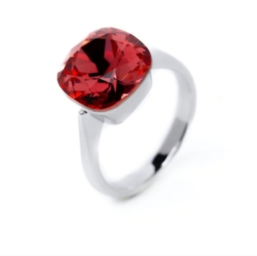 BAR, Kat K9 Crystal Ring In Pale Lobster, Aqua,Or Purple In Silver Or Gold, NIP
